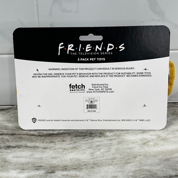 Friends TV Series 3 Pack SQUEAKER DOG TOYS Joey, Ross & Marcel, Hug And Roll NEW - Picture 6 of 6